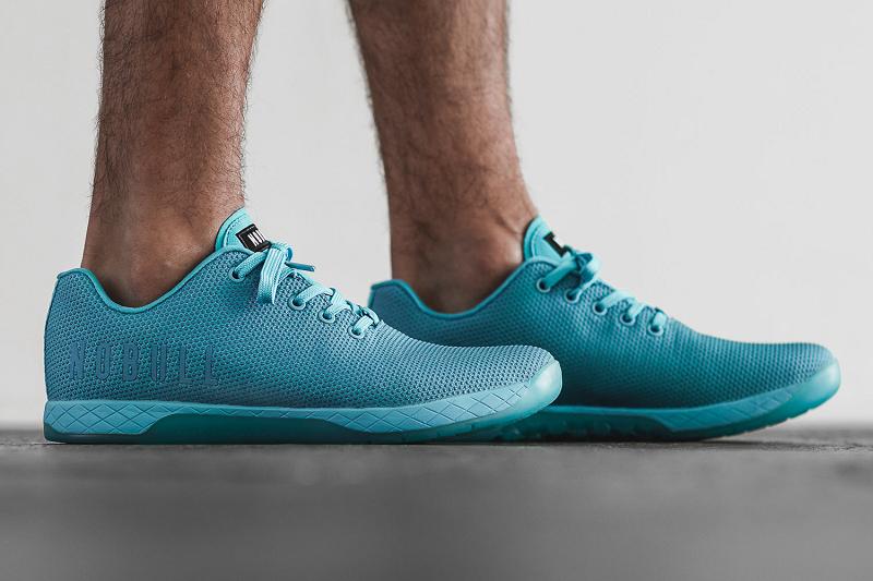 Nobull Neon Blue Men's Trainers Blue | USA D1467F